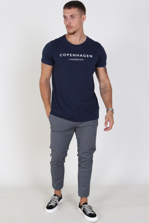 Lindbergh Copenhagen T-skjorte Dark Blue