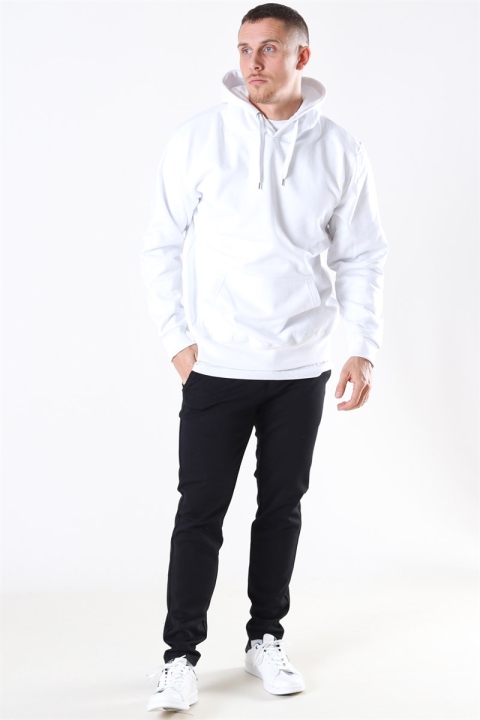 Basic Brand Hooded Genser White