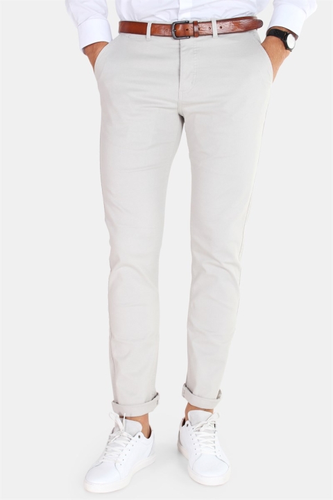 Kronstadt Daniel Stretch Chino Bukser Light Grey