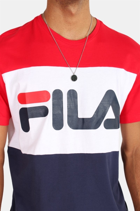 Fila Men Day T-skjorte Black Iris/Bright White/True Red