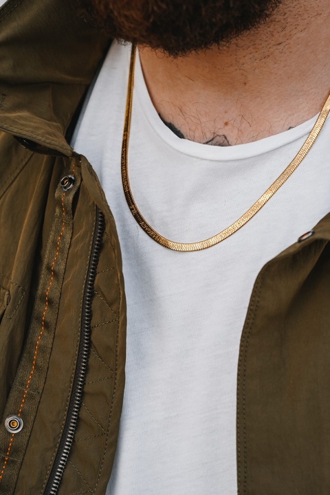 Northern Legacy Herringbone Halskjede Gold