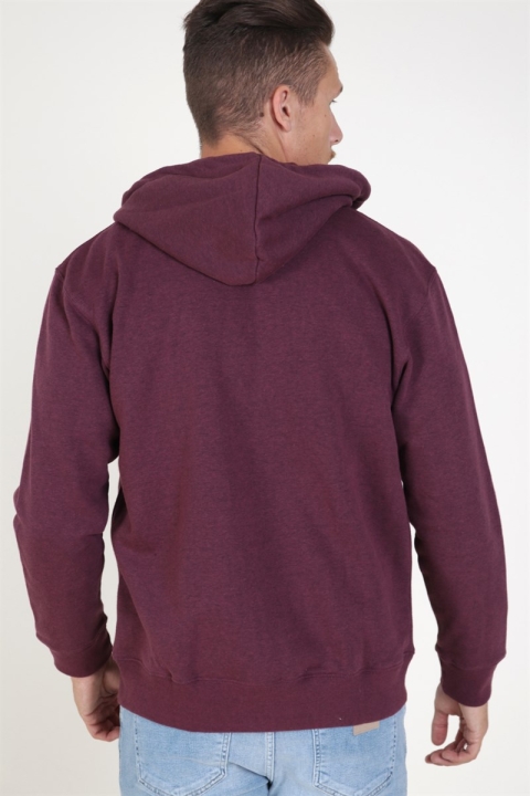 Jack & Jones Soft Genser Zip Hood Port Royale