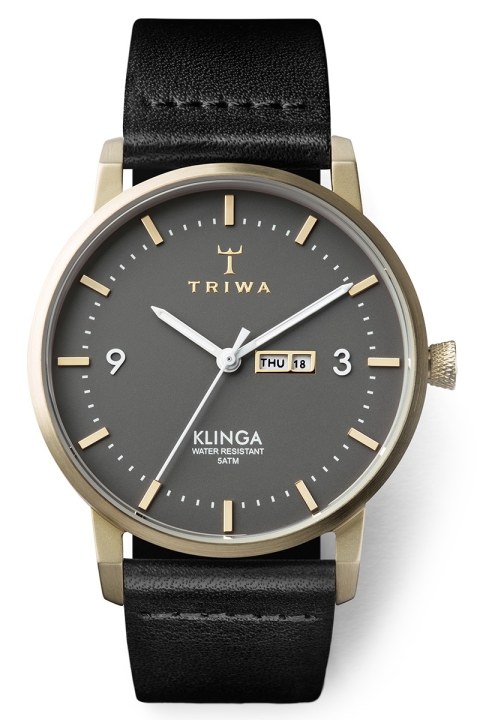 Triwa Ash Klinga Klokke Black Classic Champagne 