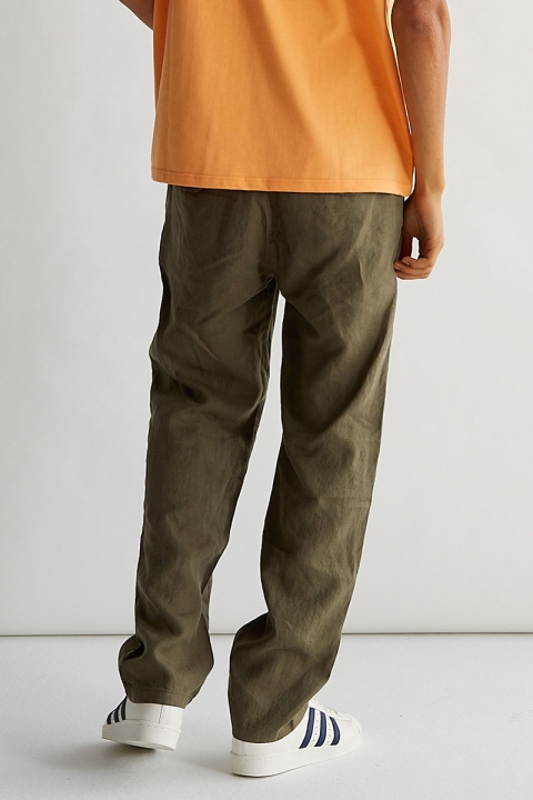 Woodbird Eik Linen Pant Khaki