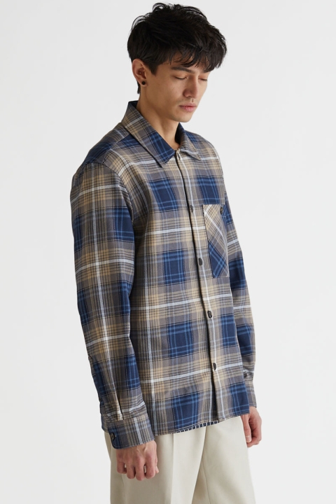 Woodbird Buel Check Shirt Blue Check