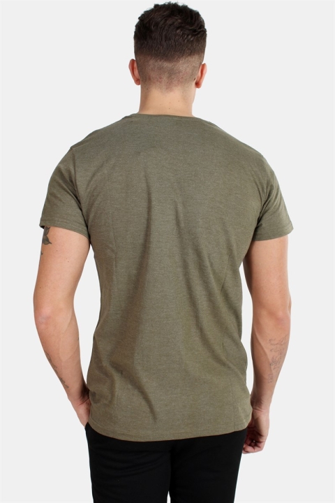 Solid Rock Melange T-skjorte Ivy Green