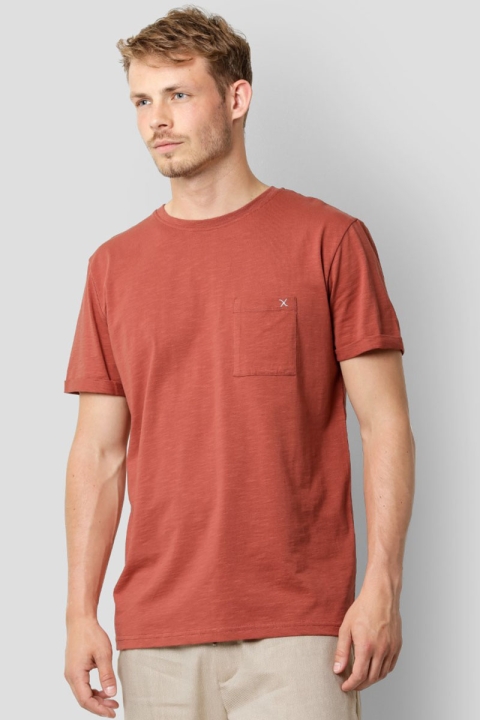 Clean Cut Copenhagen Kolding Organic Tee S/S Rusty Red