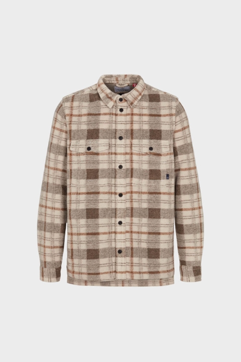 Kronstadt Kurtis Check overshirt Off White