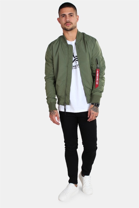 Alpha Industries MA-1 TT Jakke Sage-Green