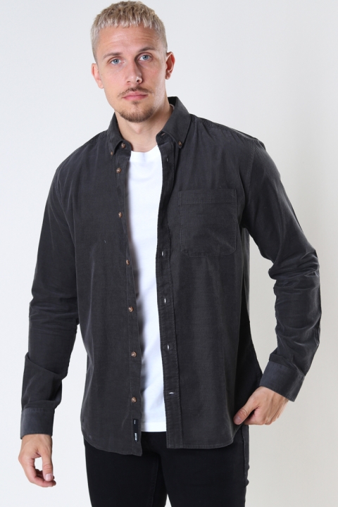 ONLY & SONS ONSNIGEL LIFE LS ORGANIC REG CORD SHIRT Peat