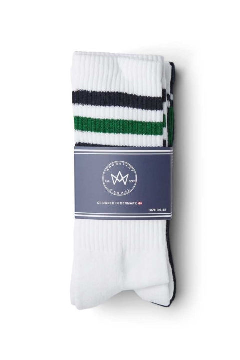 Kronstadt Nad 4-pack socks White/Navy/Green