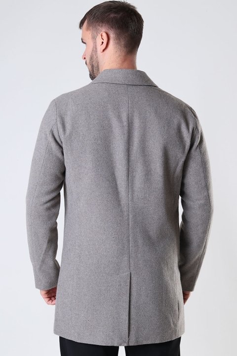 Jack & Jones TOMMY WOOL COAT Greige