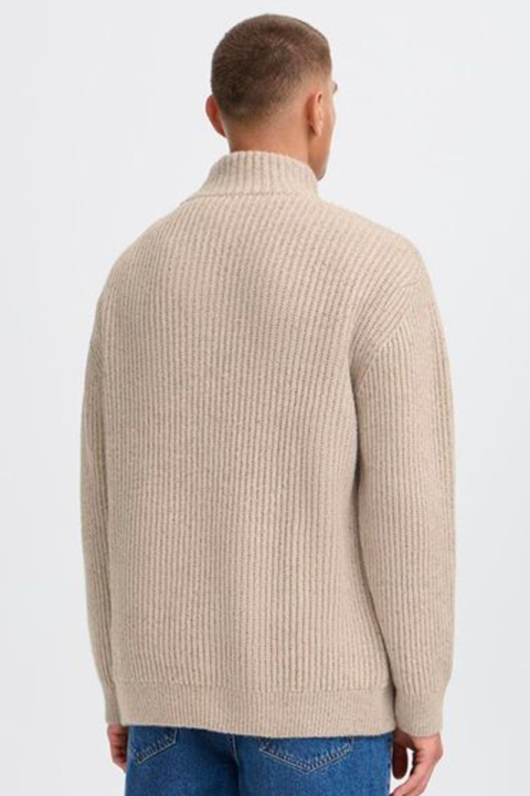 Solid Tiles Pullover Oatmeal Melange