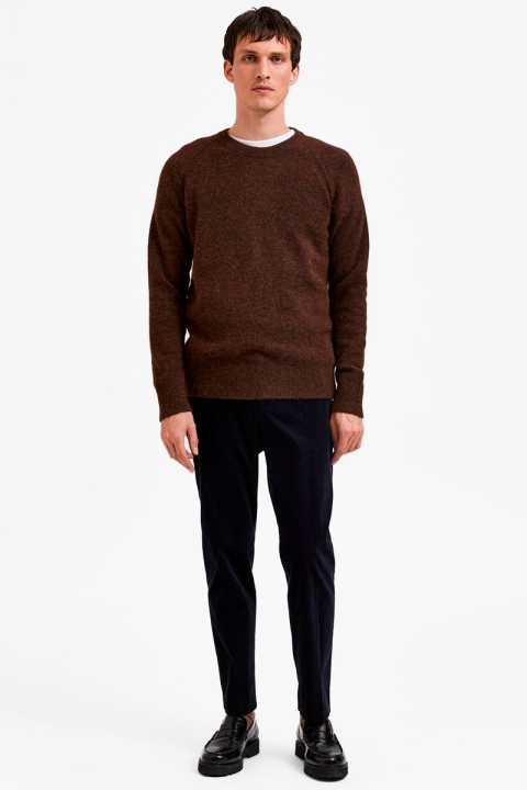 Selected SLHRAI LS KNIT CREW NECK W Delicioso