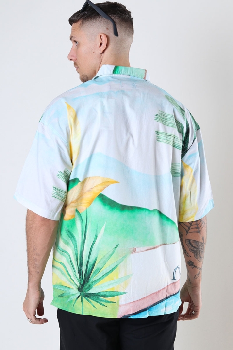 Jack & Jones Landscape Shirt SS Sky Blue