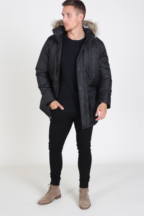 Solid Decker Parka Jakke Black