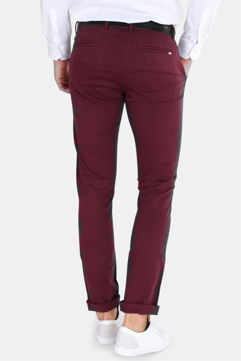 Kronstadt Daniel Stretch Chino Bukser Dark Bordeaux