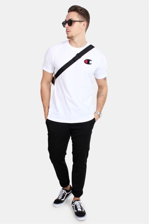 Champion Logo Crew Neck T-skjorte White