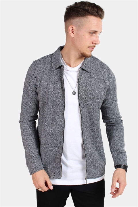 Jack & Jones Herring Genser Jakke Light Grey Melange