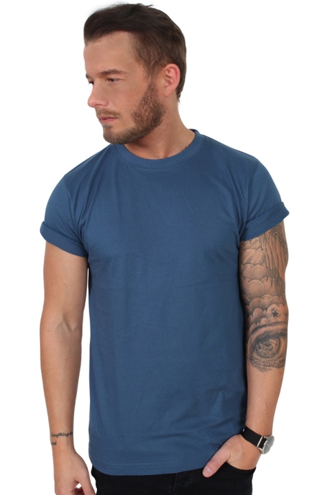 Basic Brand T-skjorte Har. Blue