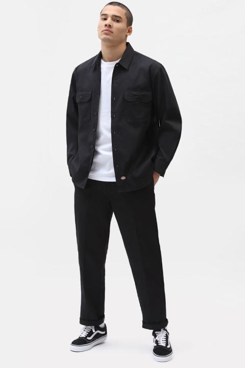 DICKIES LONG SLEEVE WORK SHIRT BLACK