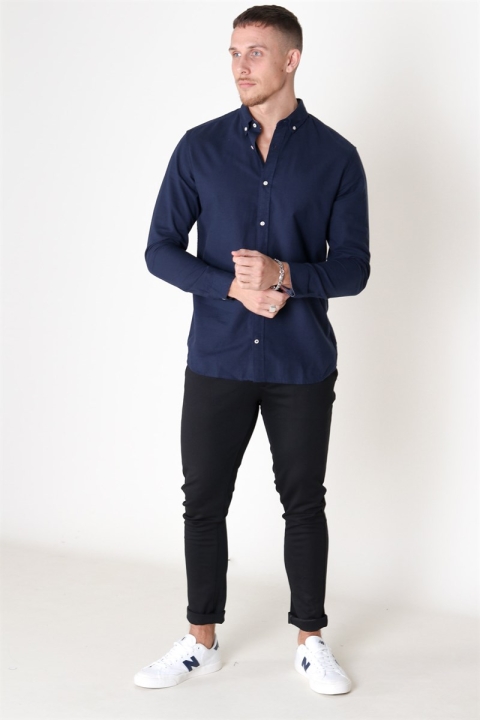 Jack & Jones Summer Skjorte L/S Navy Blazer