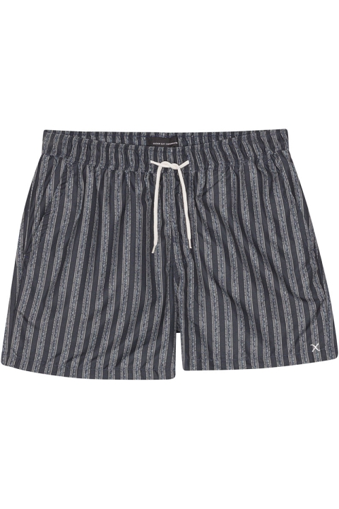 Clean Cut Copenhagen Swim Shorts Navy Herringbone