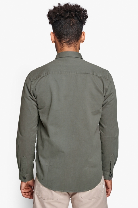 Woodbird Hoxen Work Shirt Green