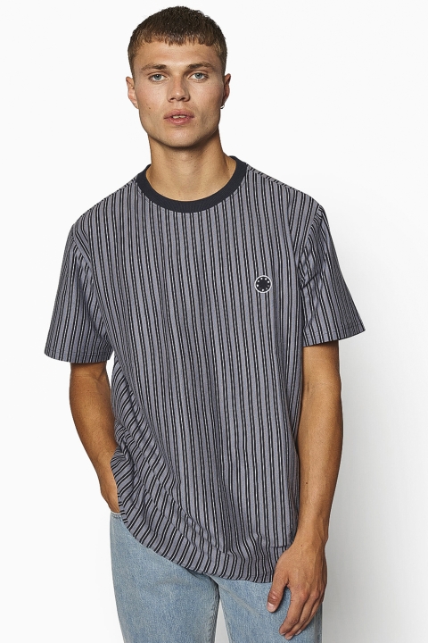 Woodbird Jabi Milk Stripe Tee Navy