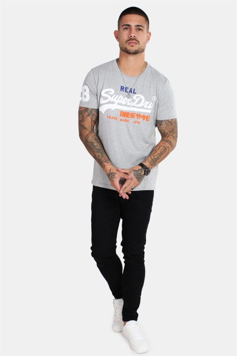 Superdry Vintage Logo Tri T-skjorte Montana Grey Grit