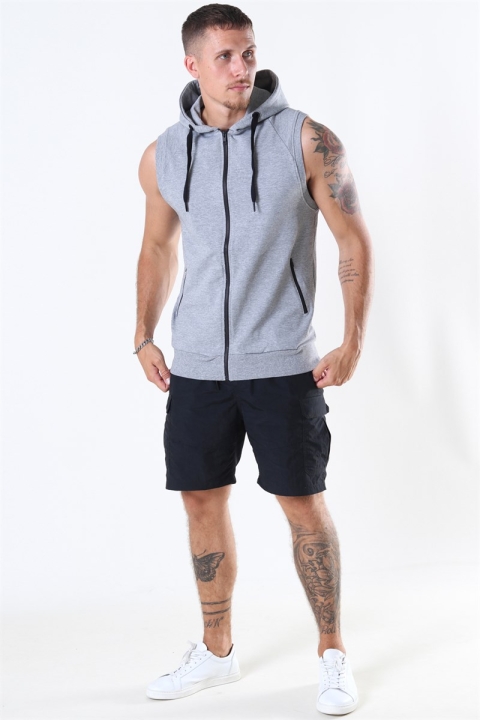 Basic Brand Sport Hoodie Zip SL Oxford Grey