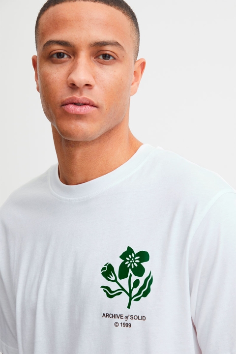 Solid Fulton Tee White