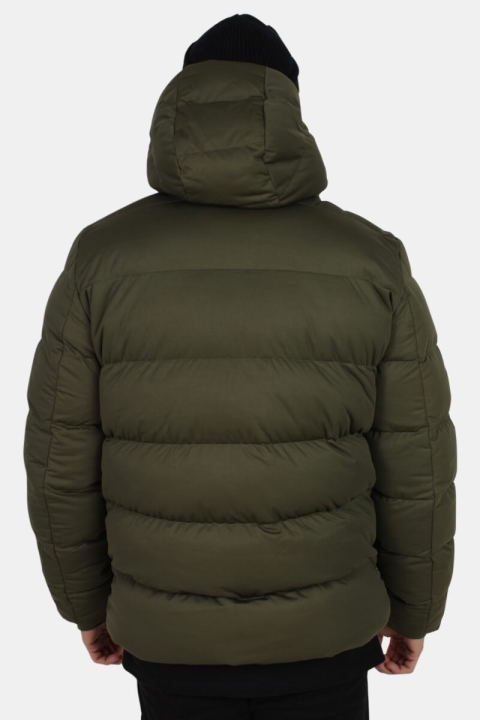 Klokkeban Classics Hooded Boxy Puffer Jakke Olive