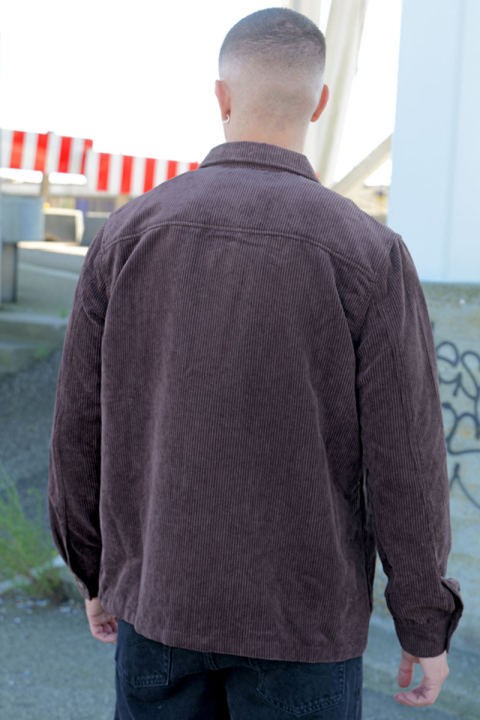 ONLY & SONS Tile Corduroy Shirt Coffee Bean