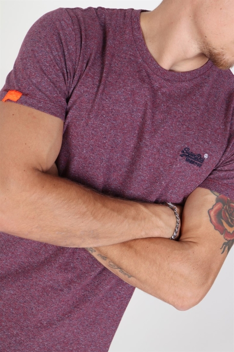 Superdry Vintage Embroidery T-skjorte Creek Red