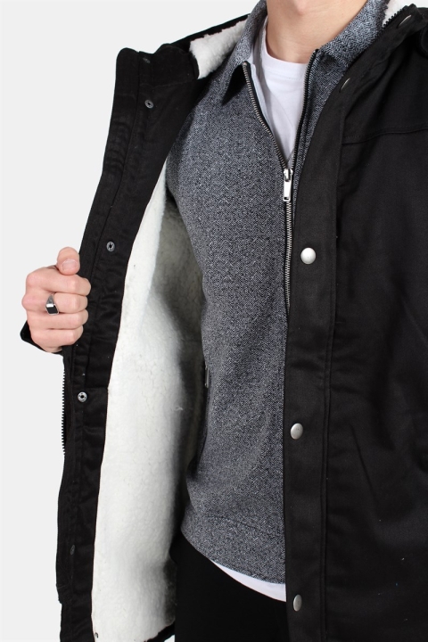 ONLY & SONS ALEX TEDDY PARKA JACKET Black