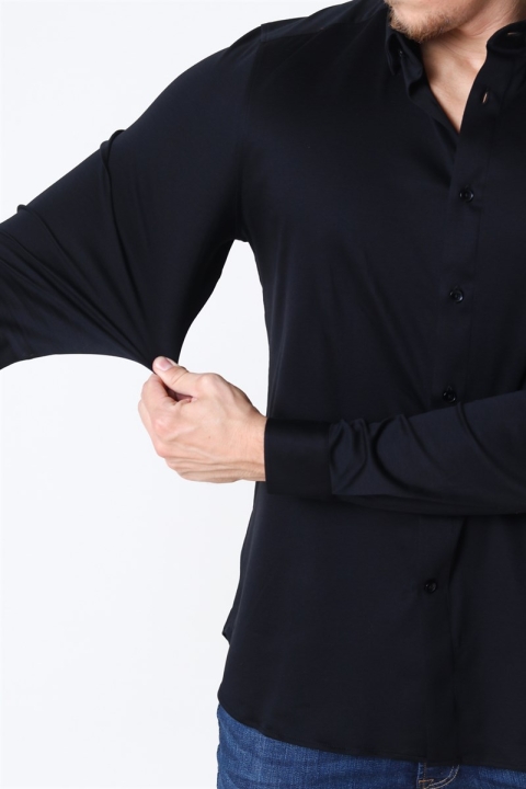 Mos Mosh Marco Jersey Skjorte Black