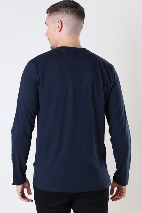 Kronstadt Timmi Organic/Recycled L/S t-shirt Navy