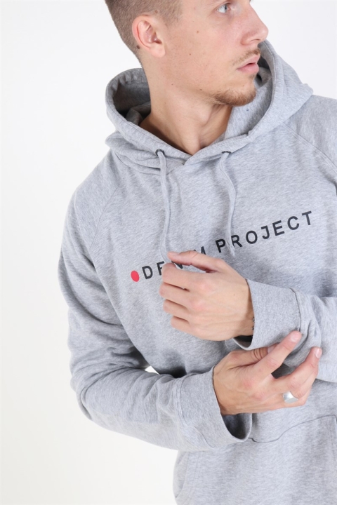 Denim Project Logo Hoodie Grey