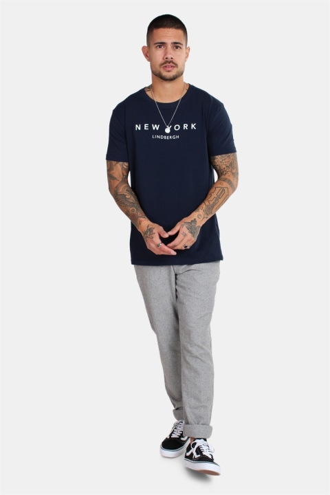 Lindbergh New York T-skjorte Navy