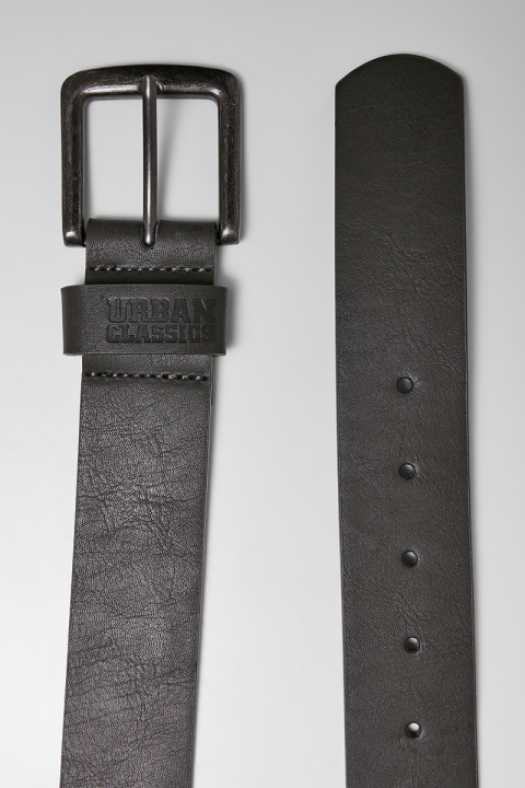 Urban Classics Leather Imitation Belte Black