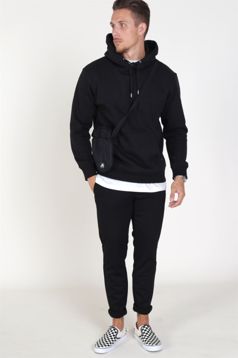 Jack & Jones Soft Genser Hood Black