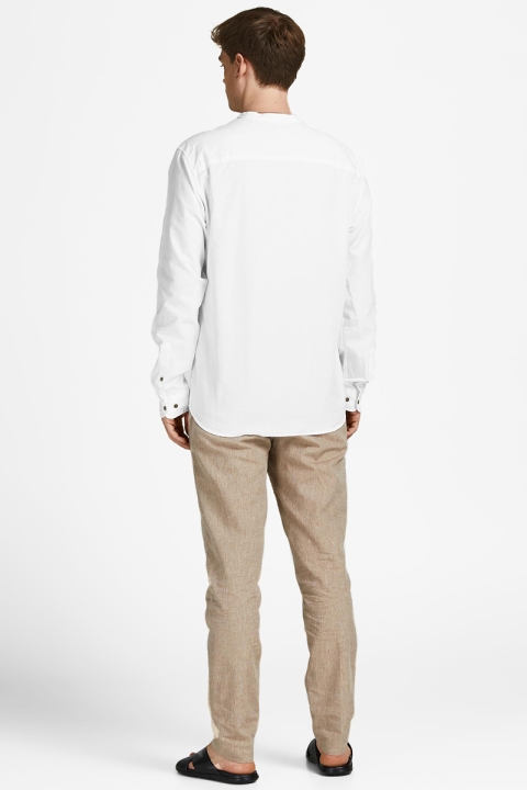 Jack & Jones JPRBLASUMMER HALF PLACKET SHIRT L/S SN White