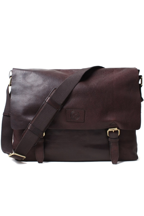 Saddler FinsbKlokkey Taske Dark Borwn 
