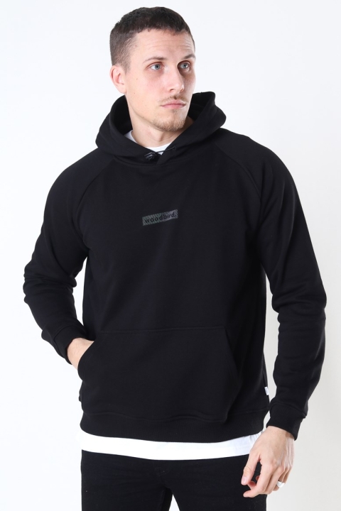 Woodbird Jimmi Split Hoodie Black