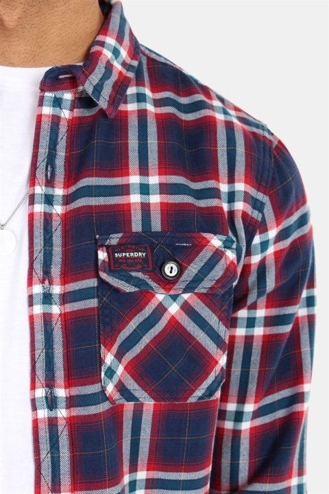 Superdry Lumberjack Lite Skjorte BKlokkegundy Horizon Check