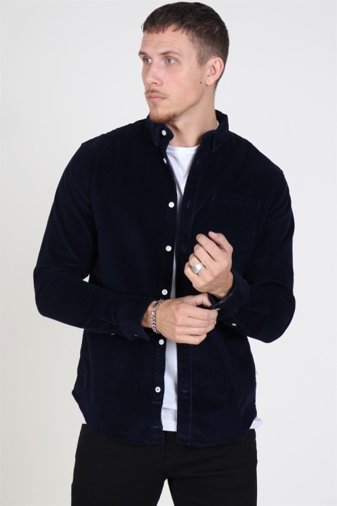 Kronstadt Johan Corduroy Overshirt Navy