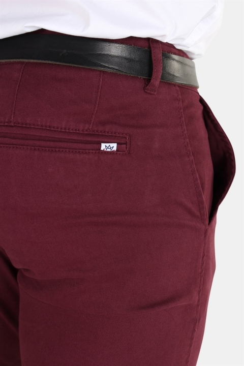 Kronstadt Daniel Stretch Chino Bukser Dark Bordeaux