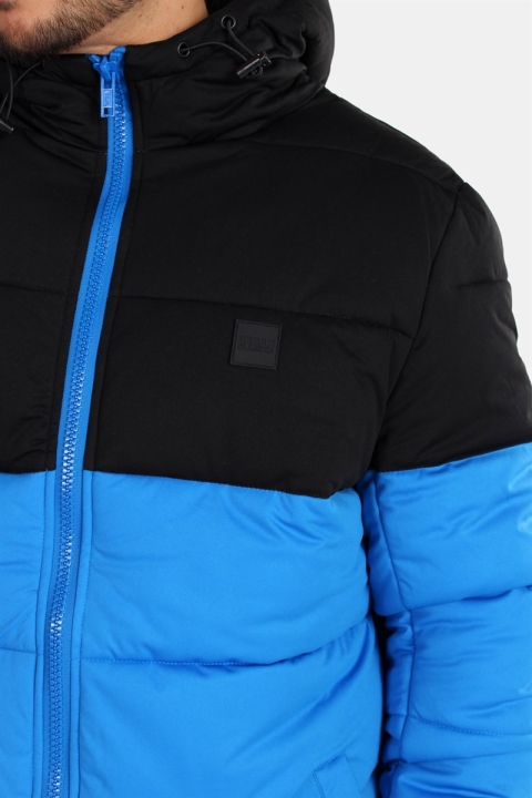 Klokkeban Classics TB2425 Hooded 2-Tone Puffer Jakke Bright Blue/Black