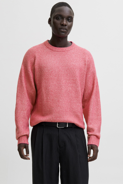Jack & Jones Soho Ollie Knit Crew Neck Fuchsia Rose